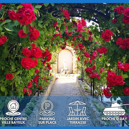 La Roseliere Maison Plain Pied Confortable Belle Decoration Jardin Magnifique 10 Mn A Pied Centre Ville Bayeux Proche Plages Du Debarquement Exterior photo